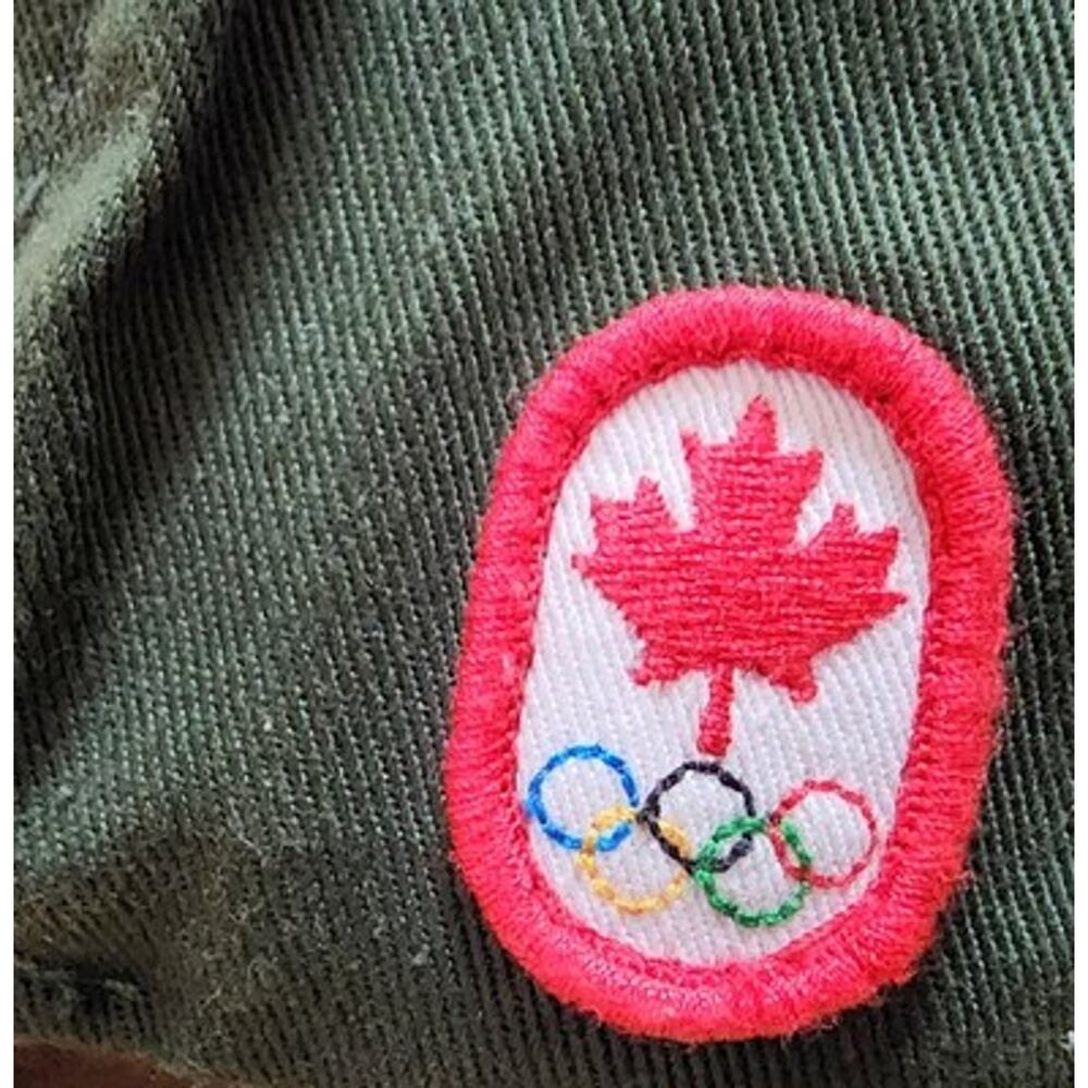 Hudson's Bay Co. Canada Olympic Hat Green Red Maple Leaf Adult Adjustable - Picture 6 of 12